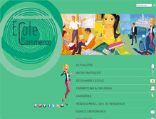 Tablet Screenshot of ecole-de-commerce-dordogne.fr